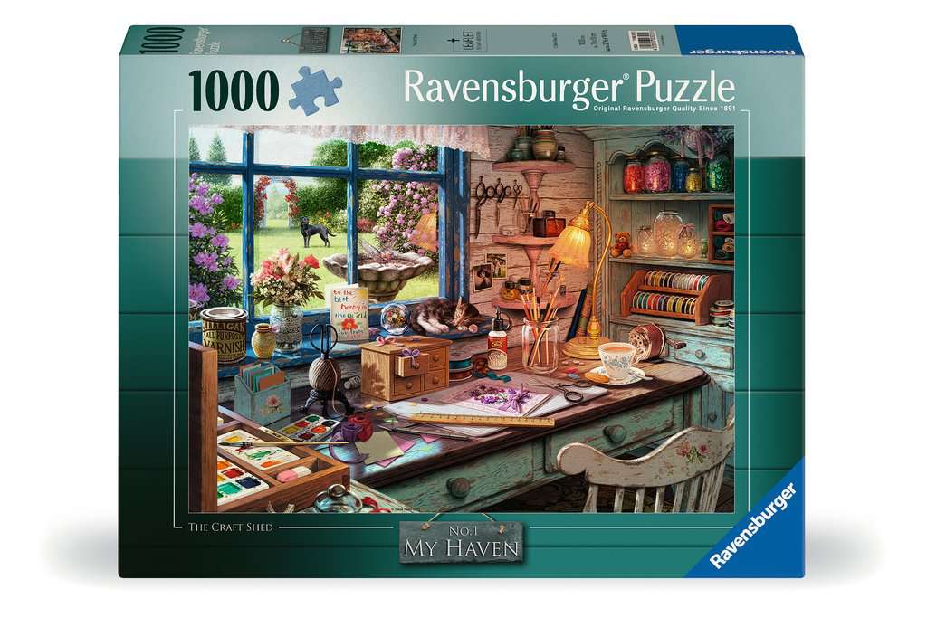 Ravensburger - My Haven No1 The Craft Shed - 1000 Piece Jigsaw New Version