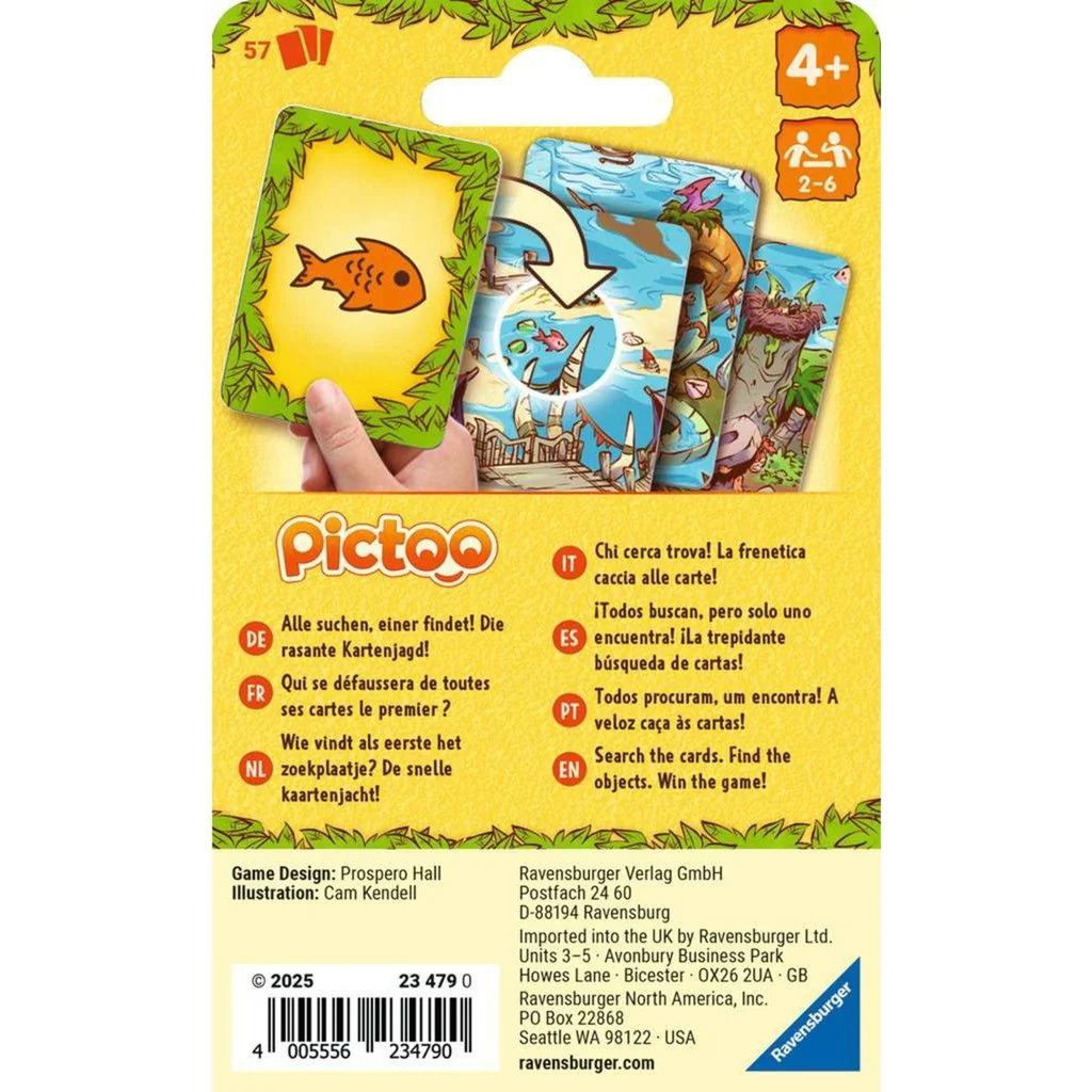 Ravensburger - Pictoo Card Game Dino Game - Image 2