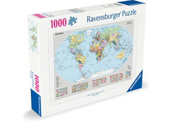 Ravensburger - Political World Map Puzzle 1000 Pieces