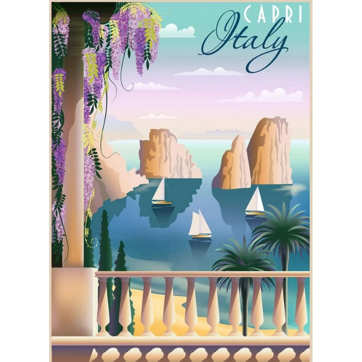 Ravensburger - Postcard from Capri Italy 1000 Piece Puzzle - Image 2