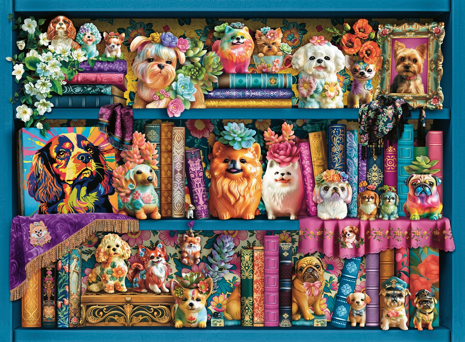 Ravensburger - Precious Porcelain Pups 500 Piece Puzzle - Image 2