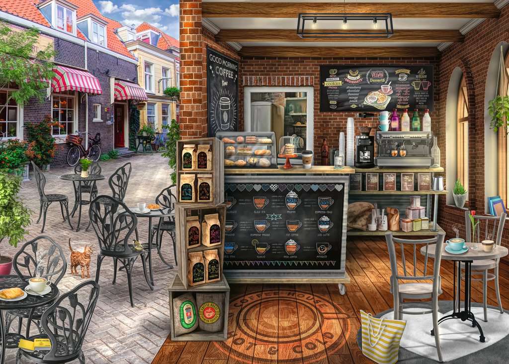 Ravensburger - Quaint Cafe - 1000 Piece Jigsaw - Image 2