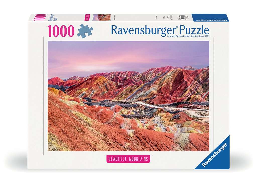 Ravensburger - Rainbow Mountains, China - 1000 Piece Jigsaw