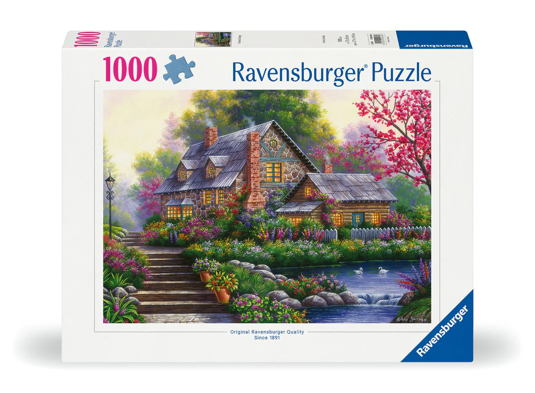 Ravensburger - Romantic Cottage - 1000 Piece Jigsaw - New Version