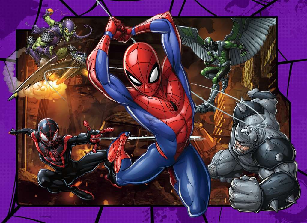Ravensburger - Spider-Man Bumper Pack 4x100 Piece Jigsaw - Image 3
