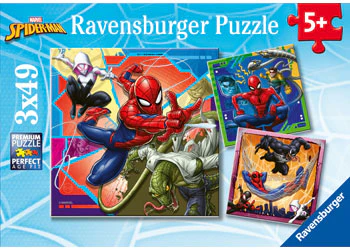 Ravensburger - Spiderman It's Web-Slinging Time! 3x49 Pieces - Image 7