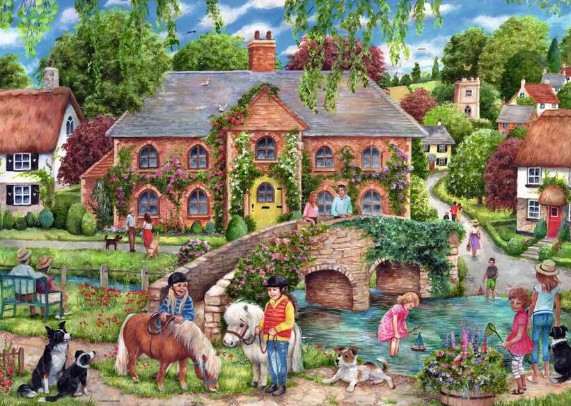 Ravensburger - Vilage life- 1000 piece - Image 2
