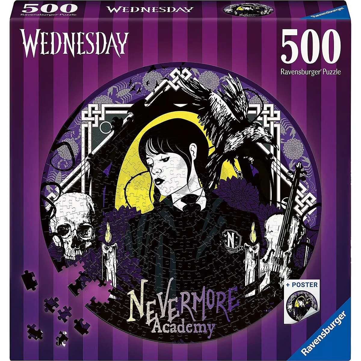 Ravensburger wednesday:Nevermore puzzle 500 Piece Jigsaw