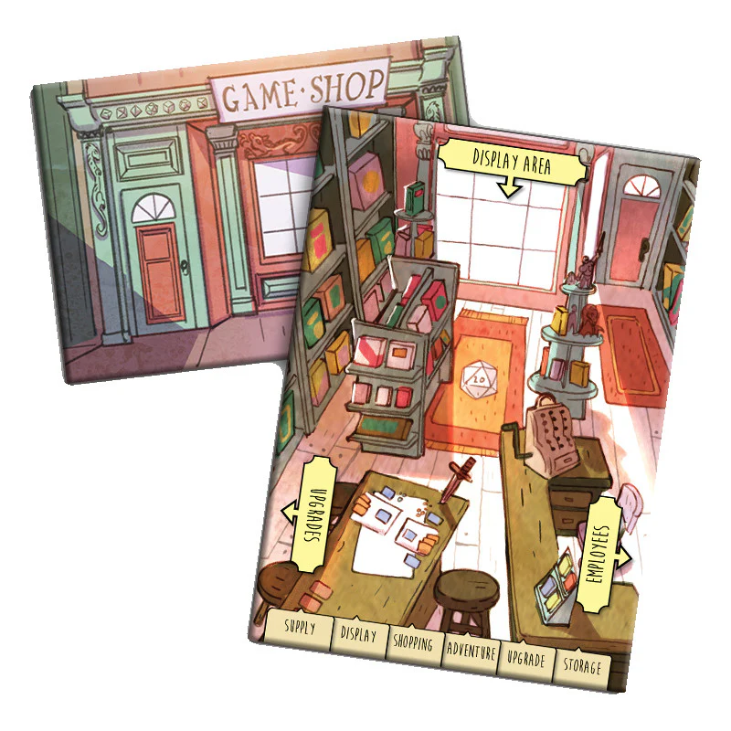 Renegade Game Studios - Bargain Quest Game Shop Boards 6-Piece Set