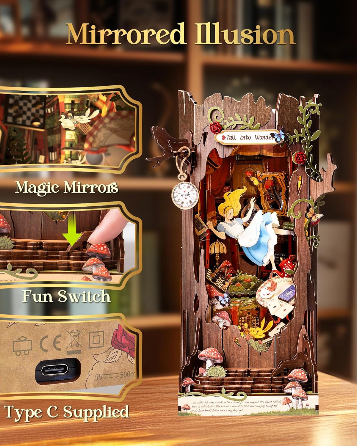 Rolife DIY Bookend Kit - Fall Into Wonder - Image 4