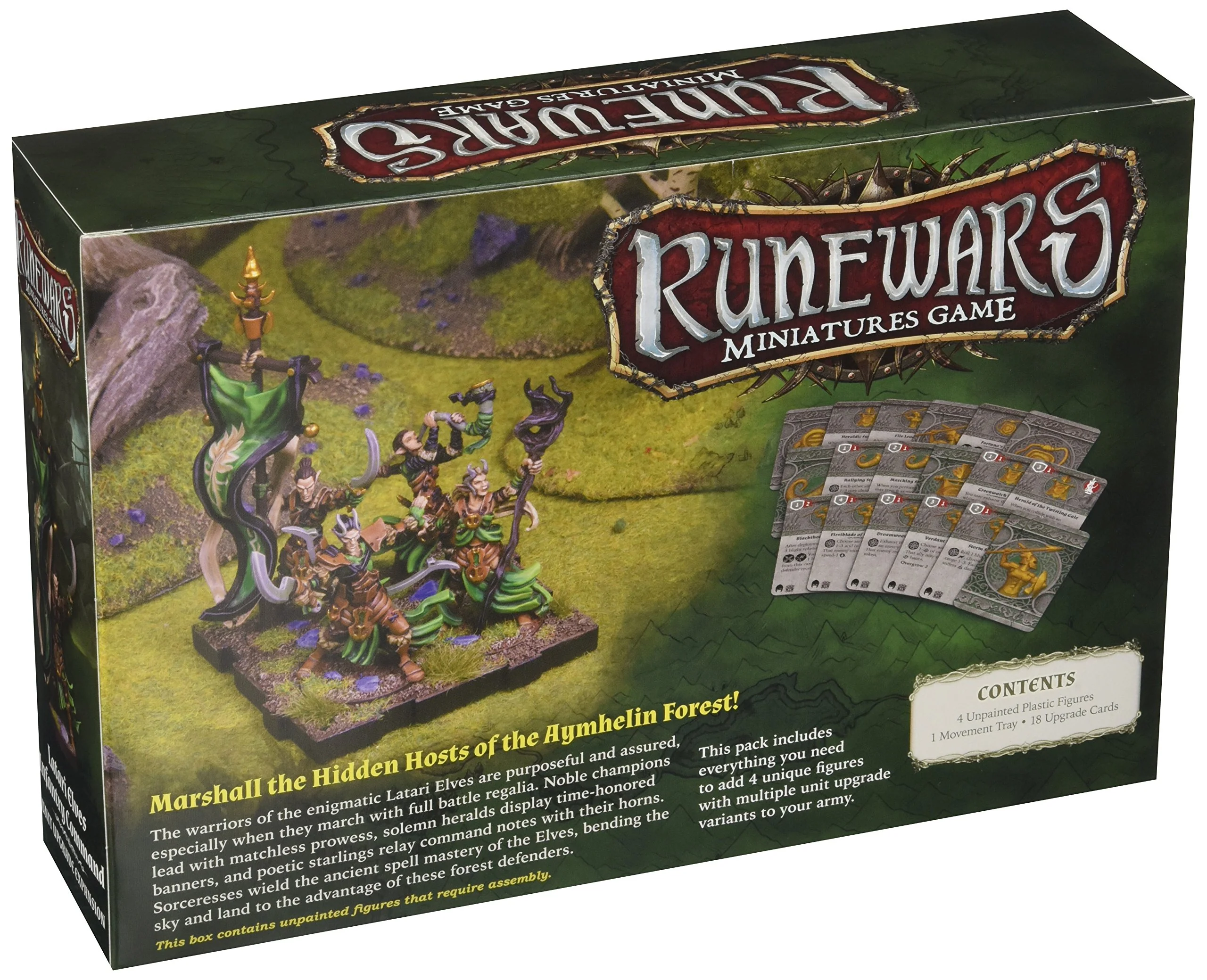 Runewars Miniatures Game: Latari Elves Infantry Command Unit Upgrade Expansion - Image 2