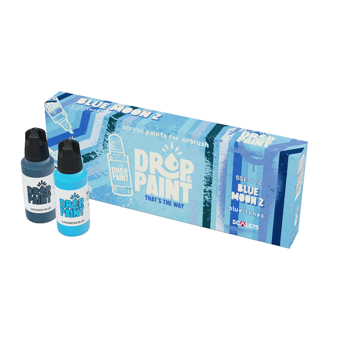 Scale 75 Drop and Paint Blue Moon 2 Paint Blue Tones Set
