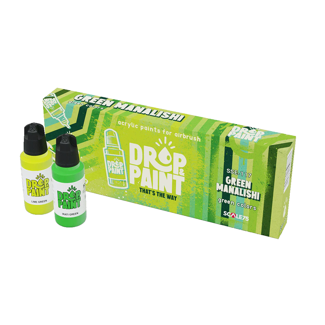 Scale 75 Drop and Paint Set - Green Manalishi