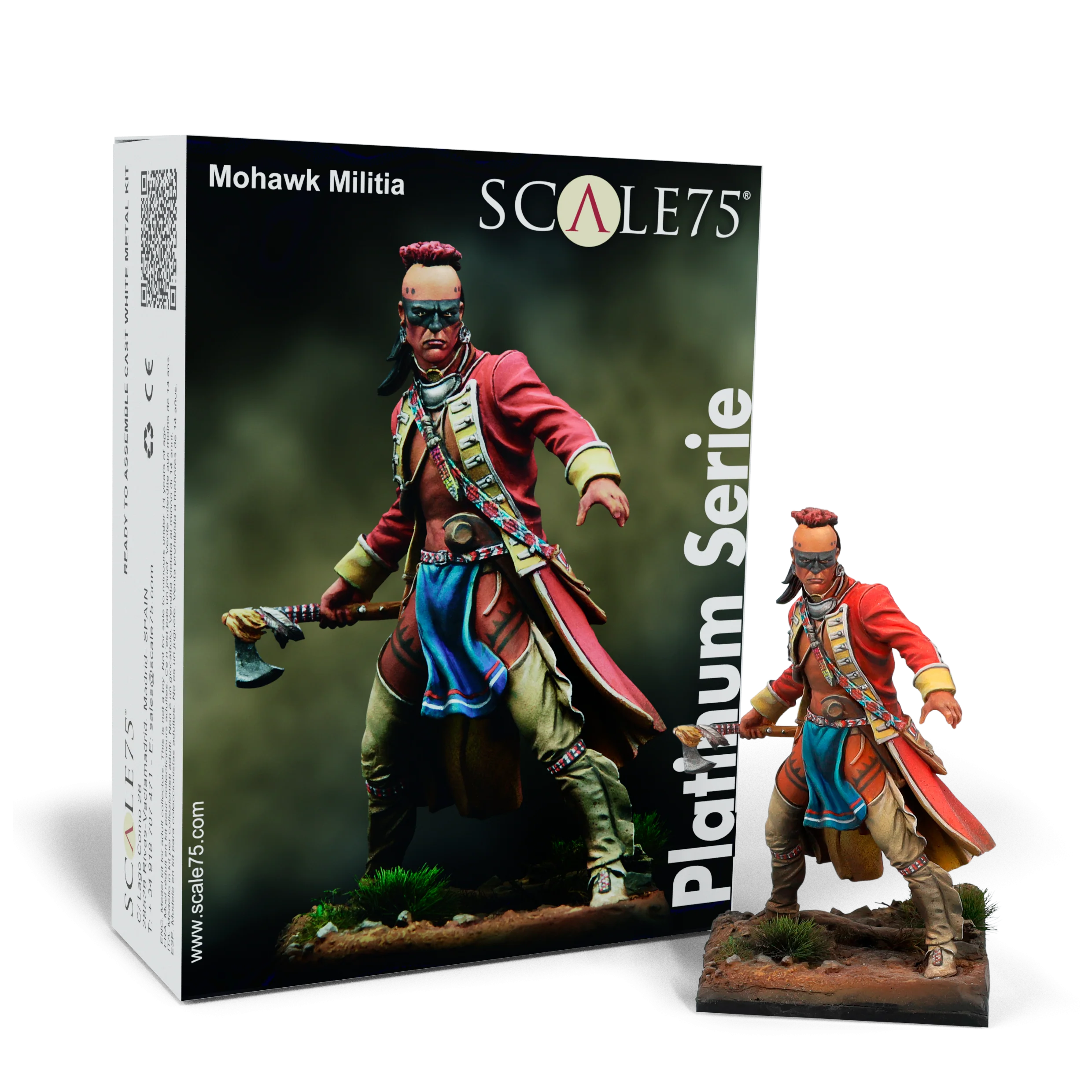 Scale 75 Platinum Series Mohawk Militia Miniature 75mm