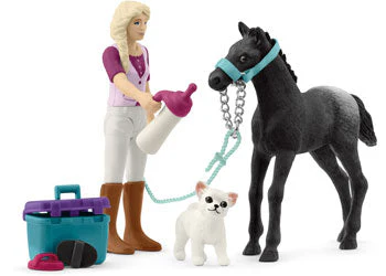 Schleich - Care set for foal