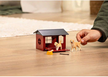 Schleich - Dog kennel with golden retrievers - Image 3