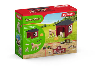 Schleich - Dog kennel with golden retrievers - Image 4