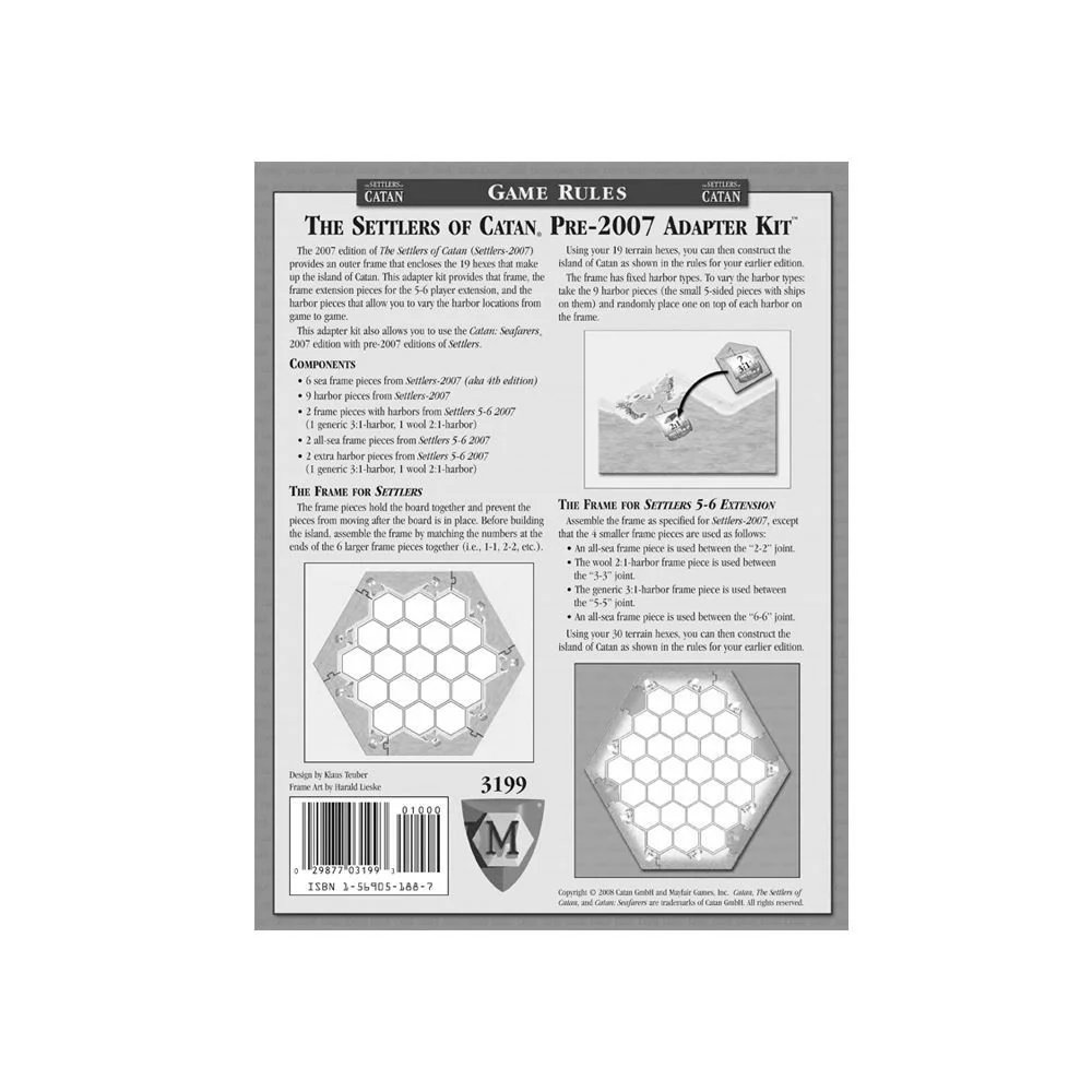 Settlers of Catan: Pre-2007 Adapter Kit - Image 2