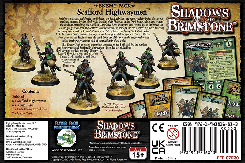 Shadows of Brimstone: Scafford Highwaymen Enemy Pack - Image 2