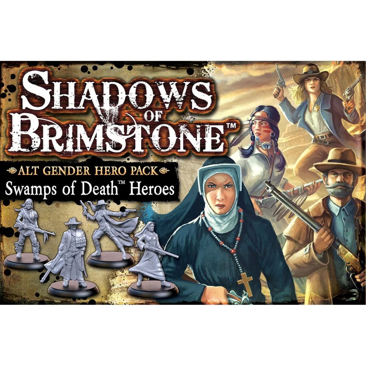 Shadows of Brimstone: Swamps of Death – Alt Gender Hero Pack
