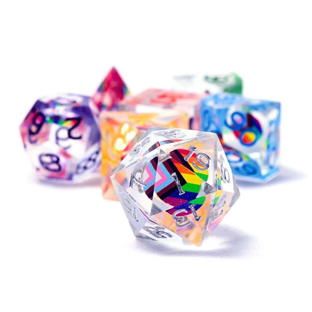 Sirius Dice - Dungeons and Dragons Progress Pride Dice Set 7 - Image 2
