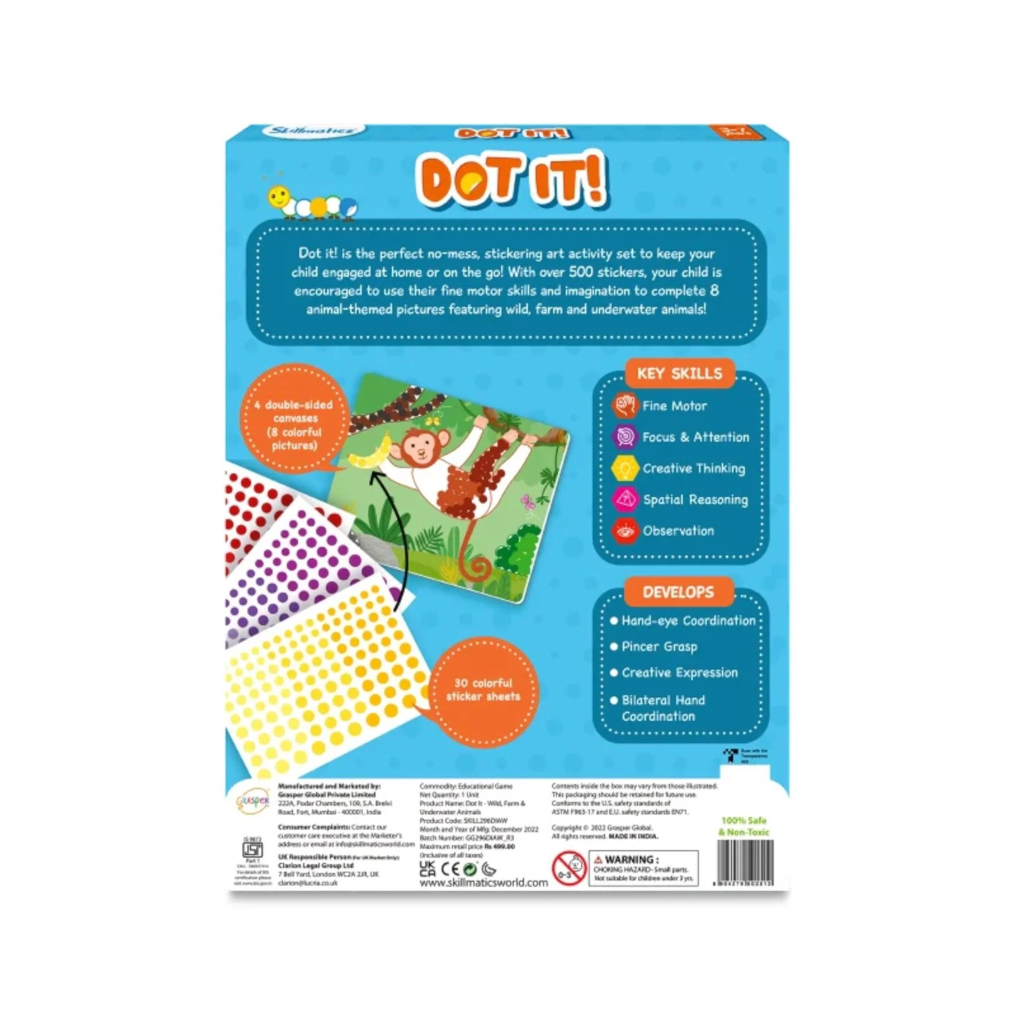 Skillmatics - Dot It! Farm Wild & Underwater Animals - Image 7