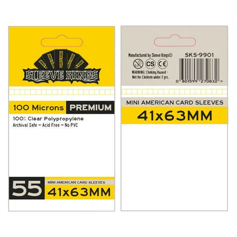 Sleeve Kings Board Game Sleeves / Mini American 41x63mm - Image 2