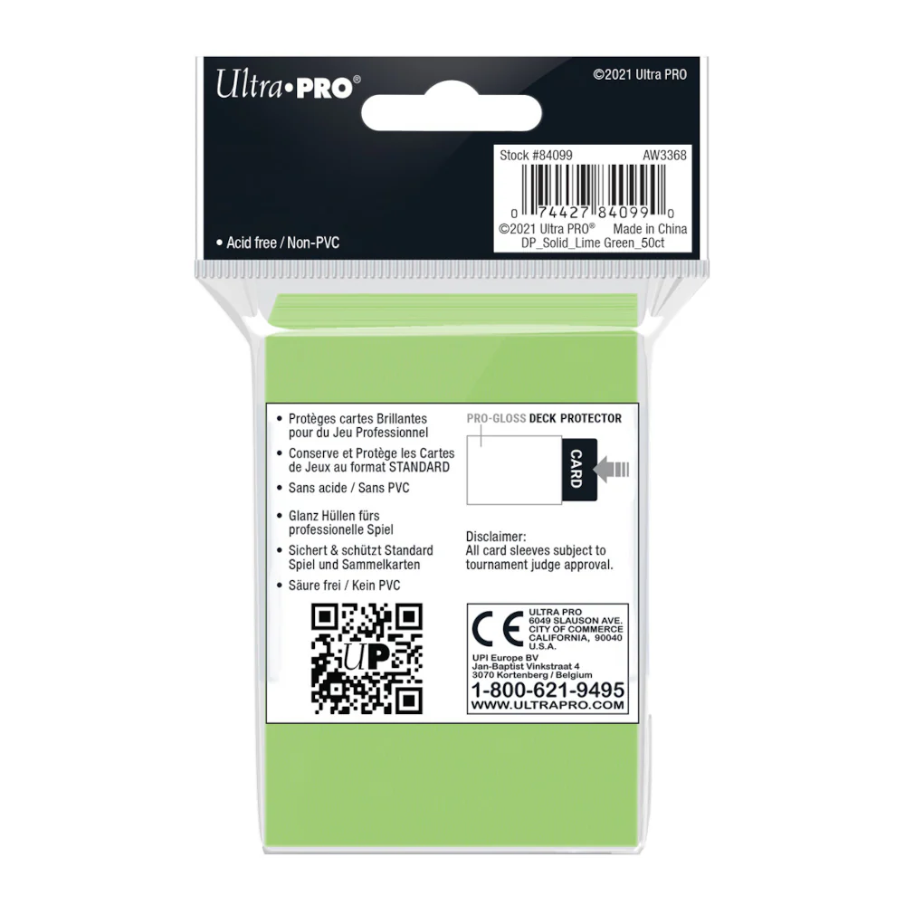 Sleeves Ultra Pro Standard Lime Green (50CT) - Image 2
