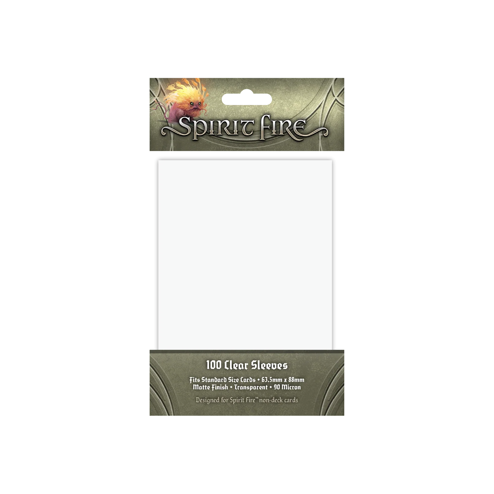 Spirit Fire Card Sleeves Clear (100pk) (Preorder)