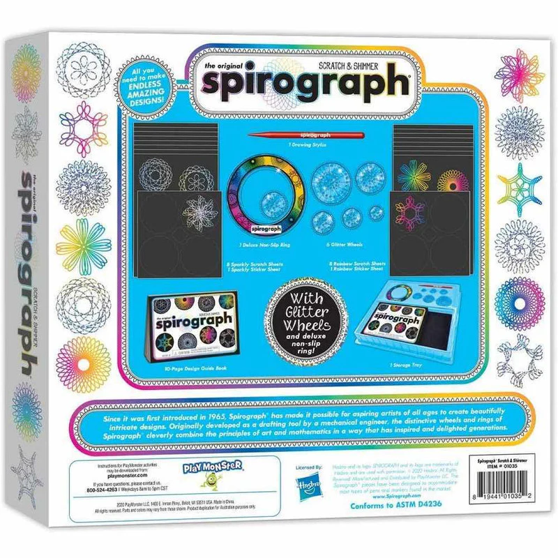 Spirograph Scratch and Shimmer Drawing Kit - Image 3