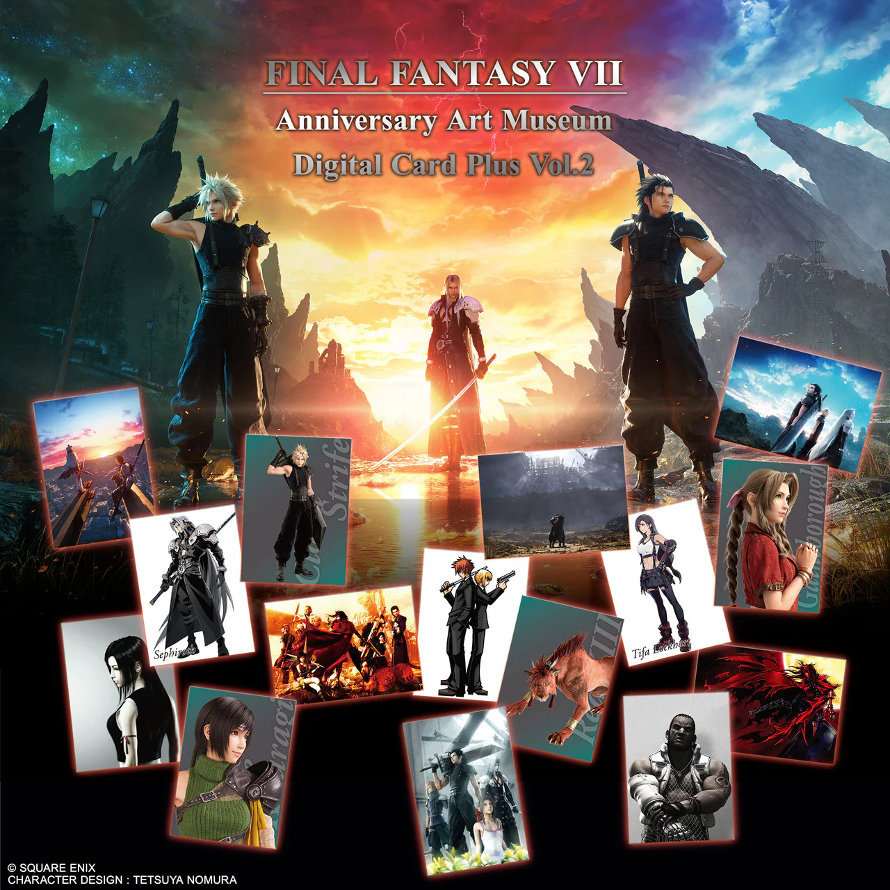 Square Enix - Final Fantasy: VII Anniversary Art Museum Digital Card Plus Vol. 2 Booster Box (Display of 20 Packs)