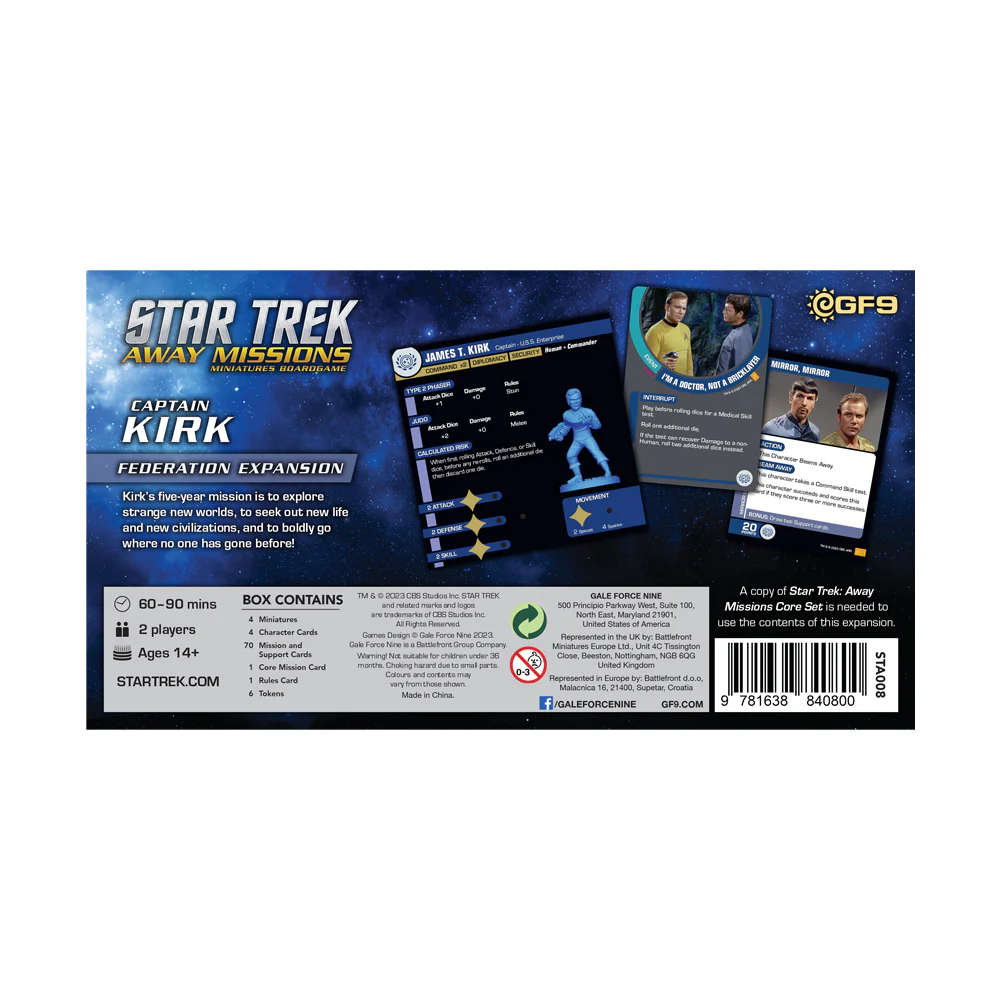 Star Trek: Away Missions - Captain Kirk: Federation Expansion - Image 2