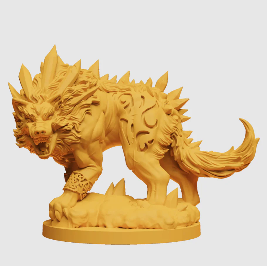 Steamforged Games Godtear Fenra Wolf of The End Times & Chainless Curs Miniatures - Image 2
