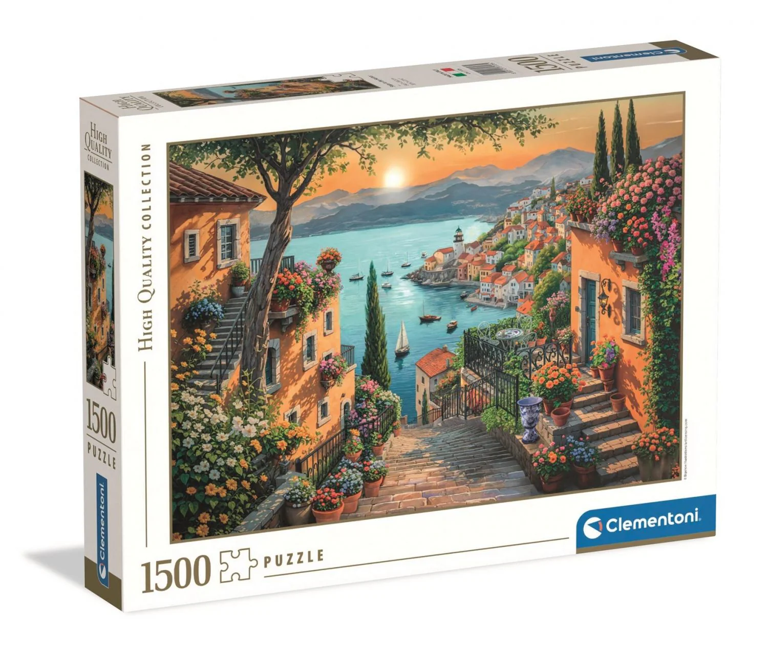 Steps To The Harbour 1500 Piece Jigsaw High-quality