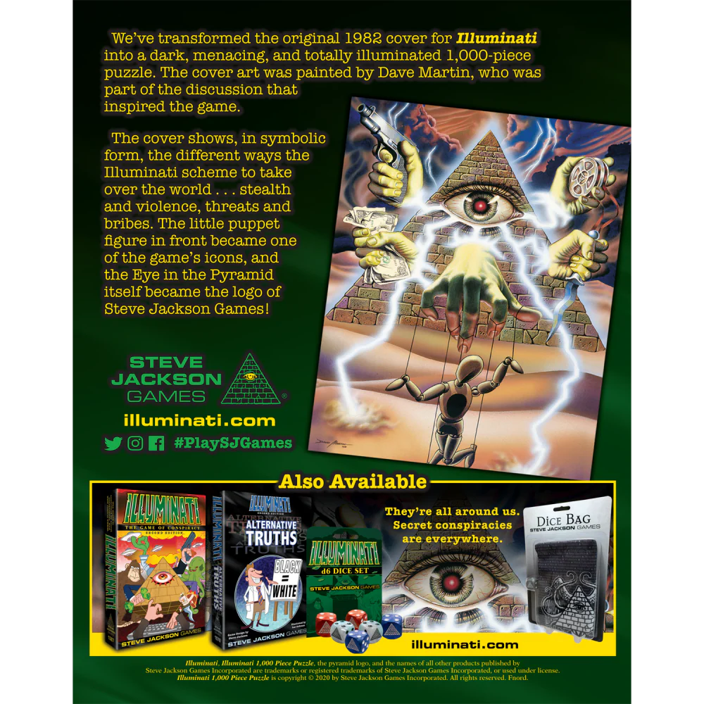 Steve Jackson Games Illuminati - 1000 Piece Puzzle - Image 2