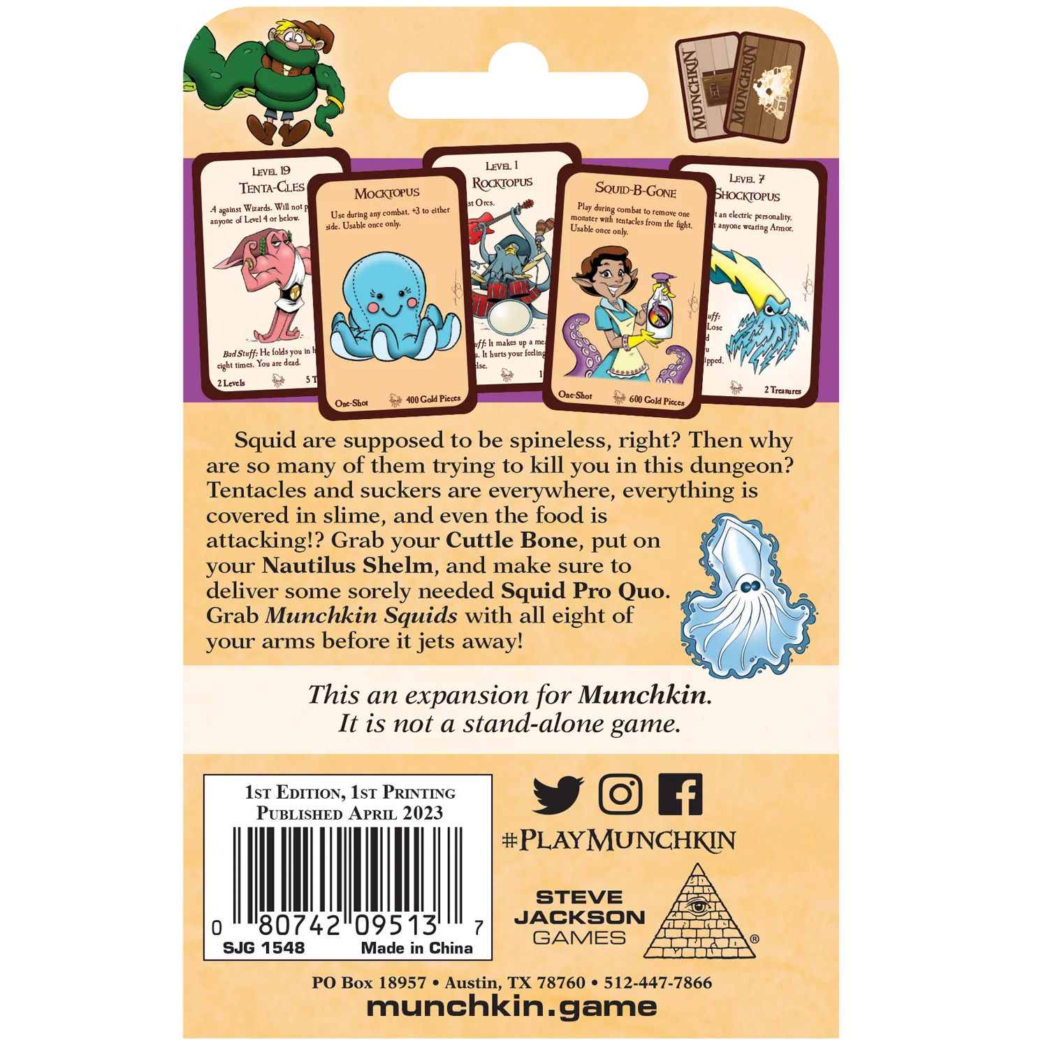 Steve Jackson Games Munchkin Squids Card Game - Image 2
