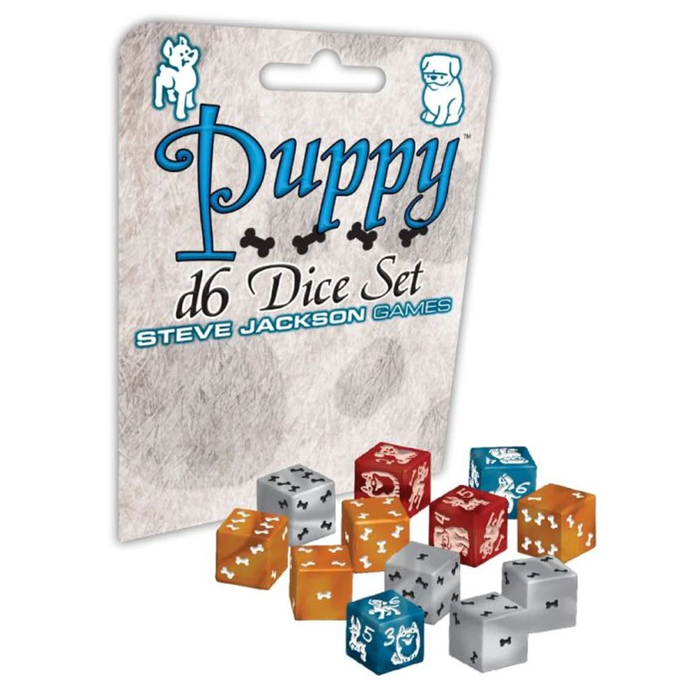 Steve Jackson Games - Puppy d6 Dice 12-Piece Set - Assorted