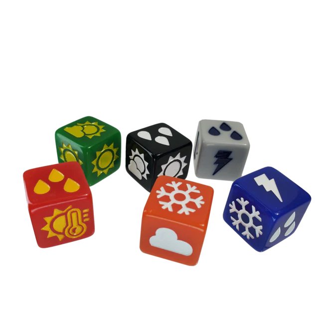 Steve Jackson Games - Weather D6 Dice 6-Piece Set 16mm - Multicolor - Image 3