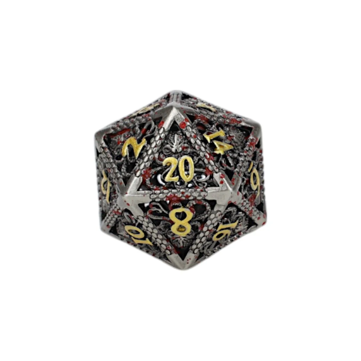 Strange Aeon Dice Set Bloodied Metal - Image 2