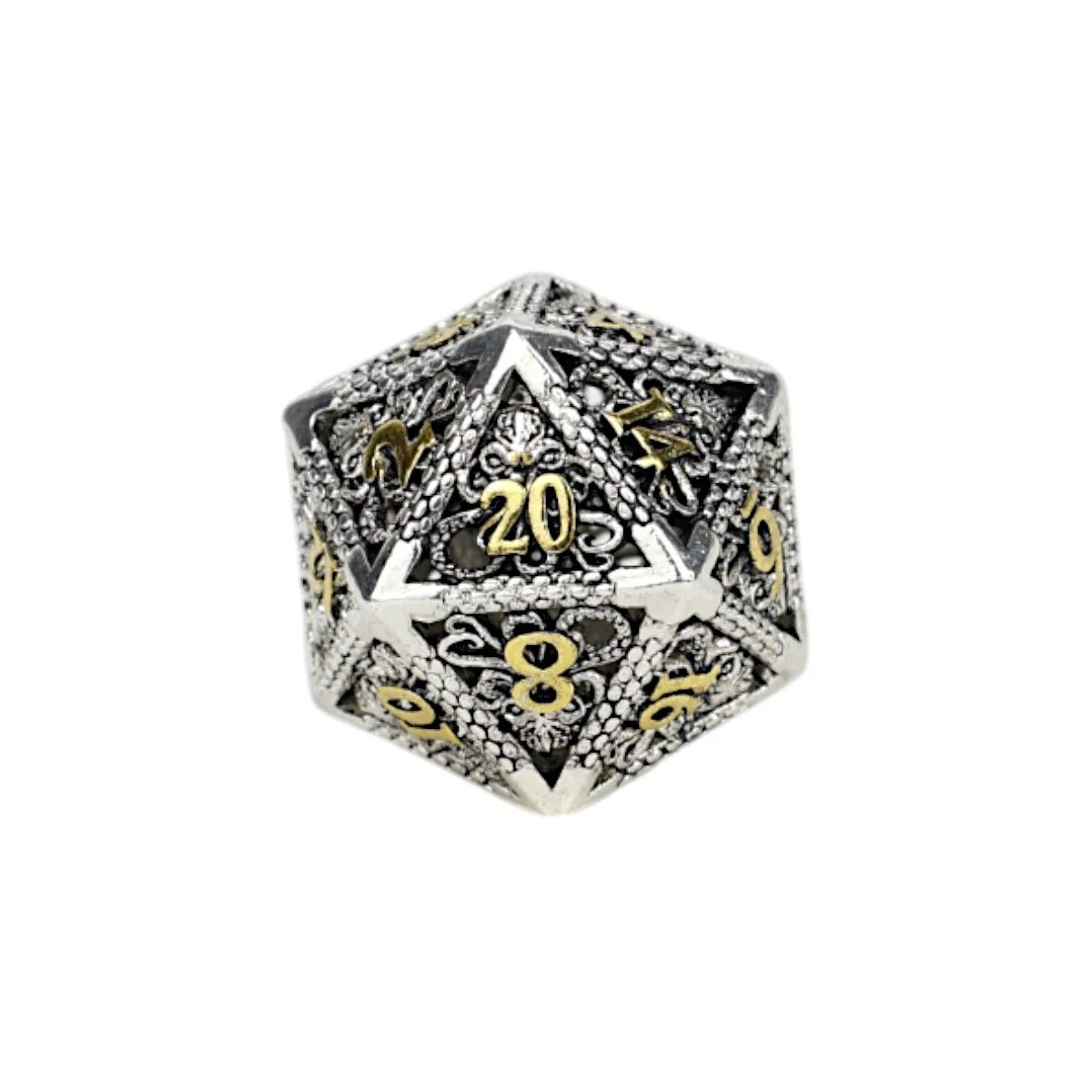Strange Aeon Dice Set Chrome/Gold - Image 2