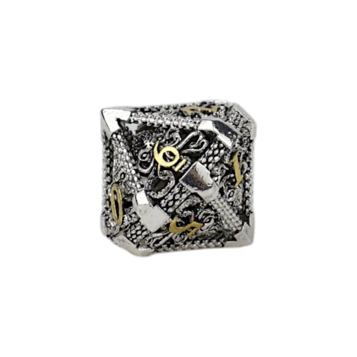 Strange Aeon Dice Set Chrome/Gold - Image 5
