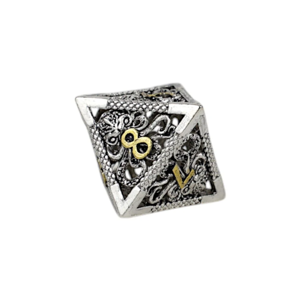 Strange Aeon Dice Set Chrome/Gold - Image 6
