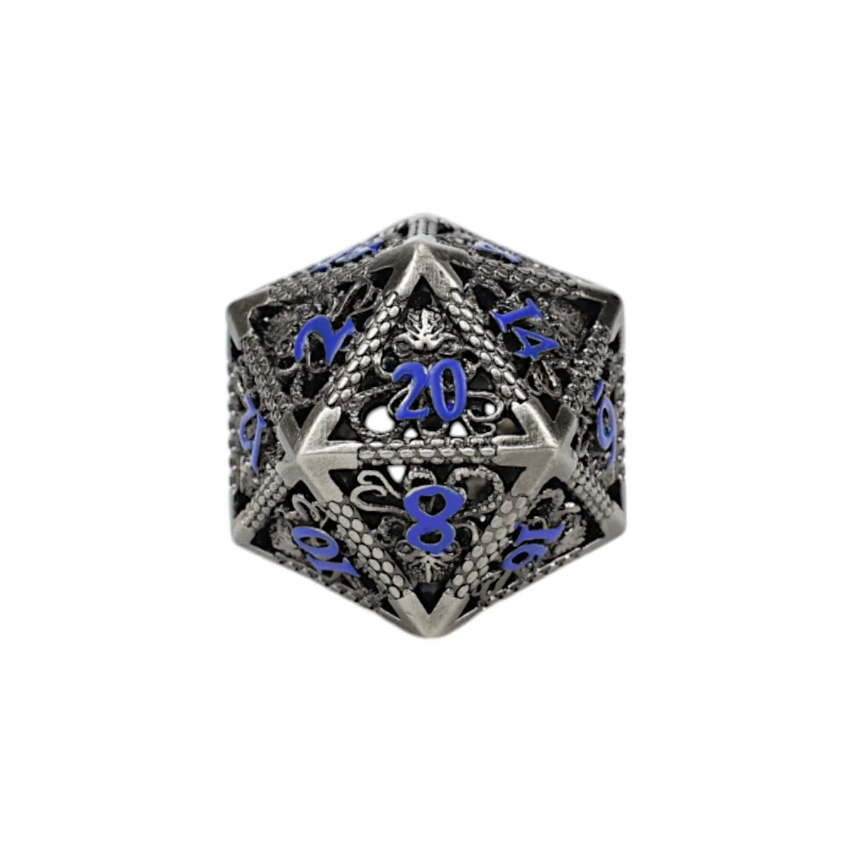 Strange Aeon Dice Set Steel/Blue - Image 2