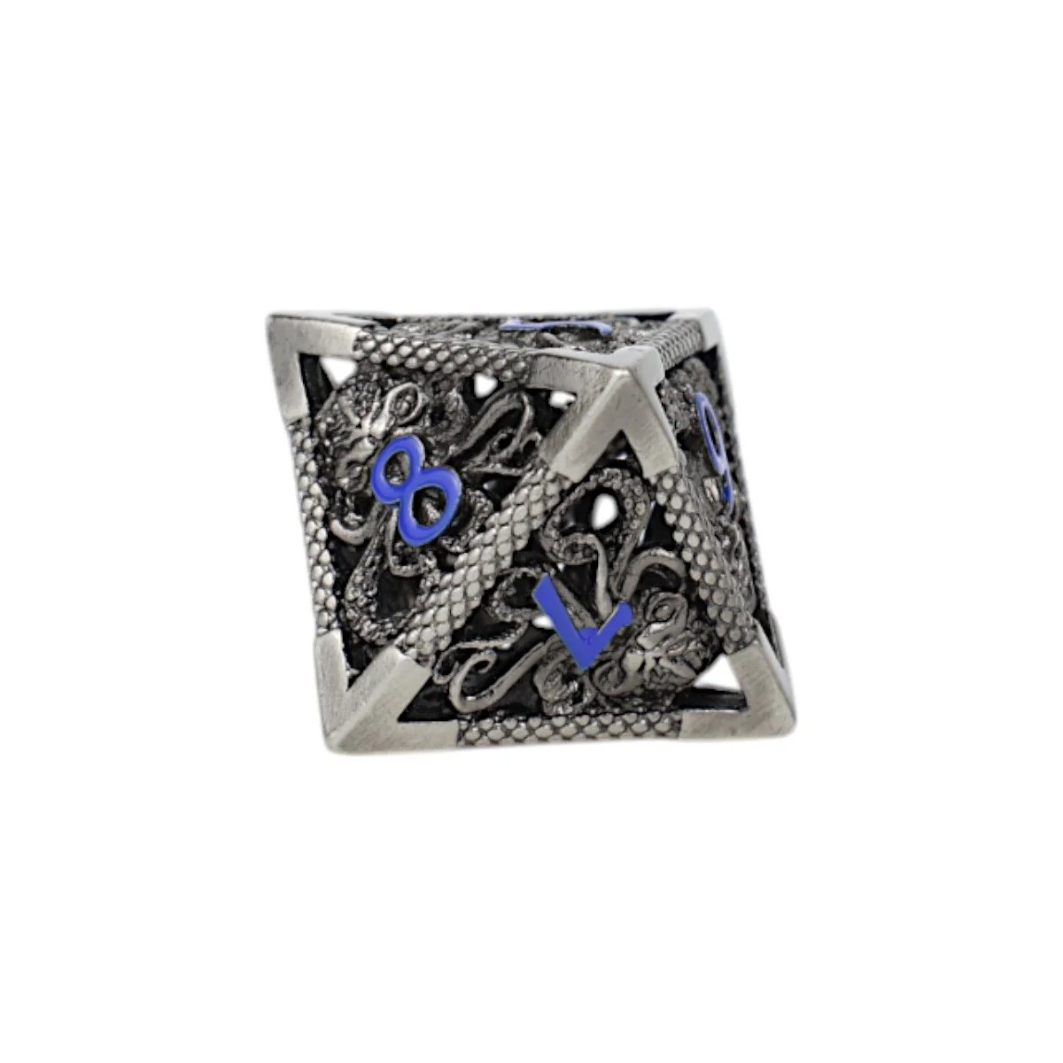 Strange Aeon Dice Set Steel/Blue - Image 5