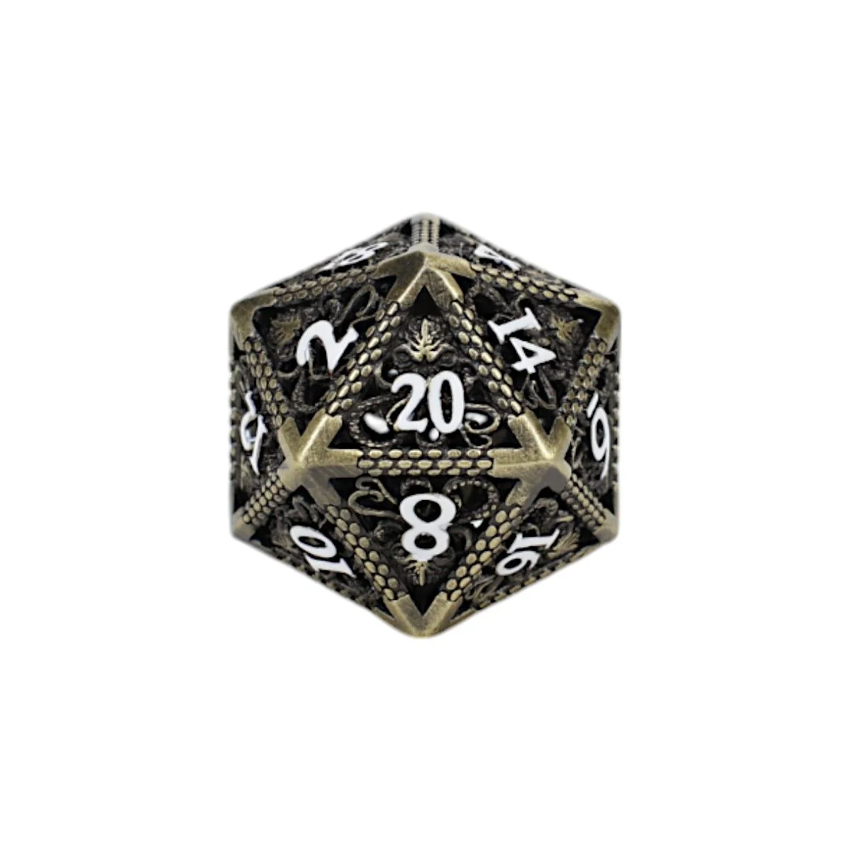 Strange Aeon Dice Set Tarnished Gold - Image 2
