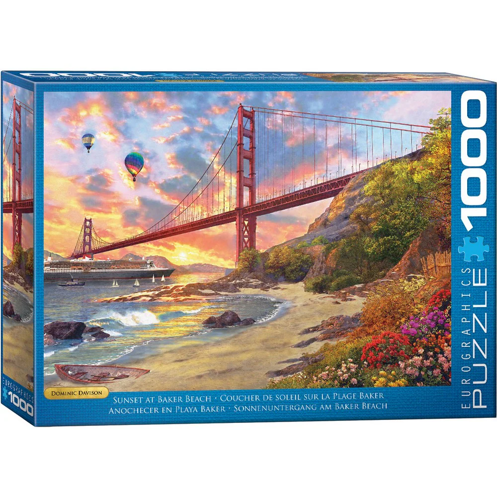 Sunset At Baker Beach 1000 Piece Puzzle