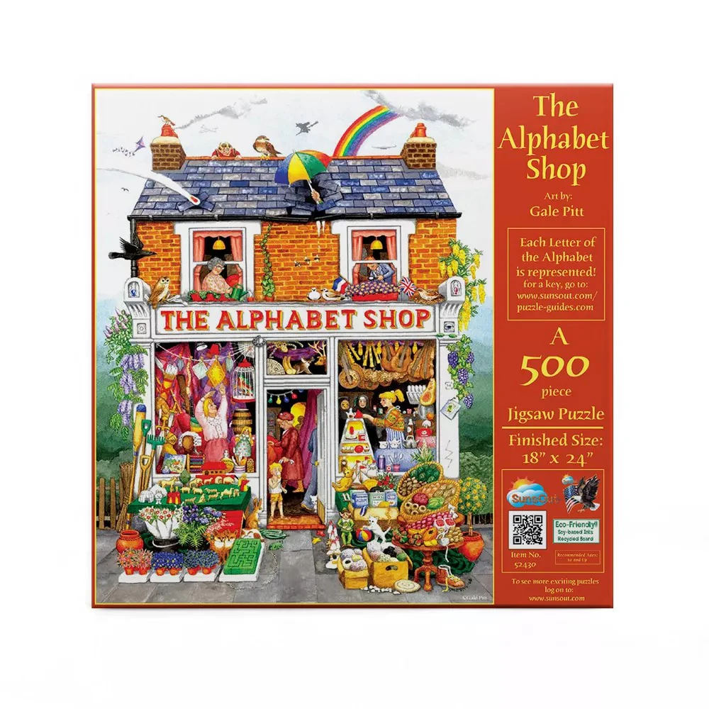 Sunsout - The Alphabet Shop 500 Piece Puzzle