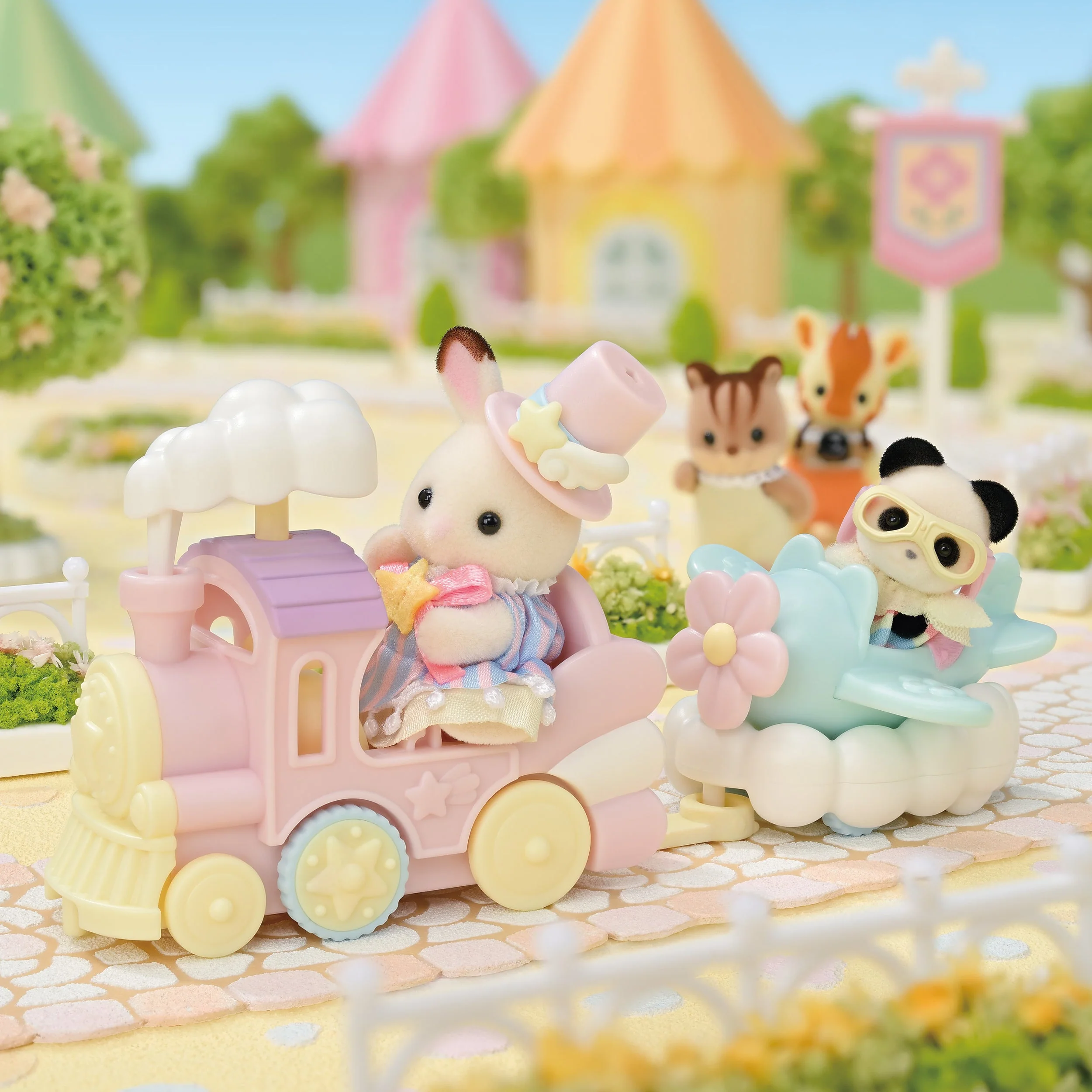 Sylvanian Families - Amusement Park Ride Set -Plane & Train - Image 2