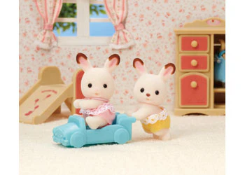 Sylvanian Families - Chocolate Rabbit Twins - Image 2