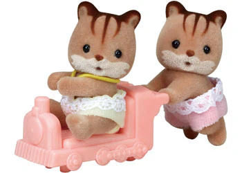 Sylvanian Families - Walnut Squirrel Twins - Image 2